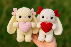 Amigurumi Bunny Free Pattern – Bunny Love Plush Tutorial bunny amigurumi pattern free color variations