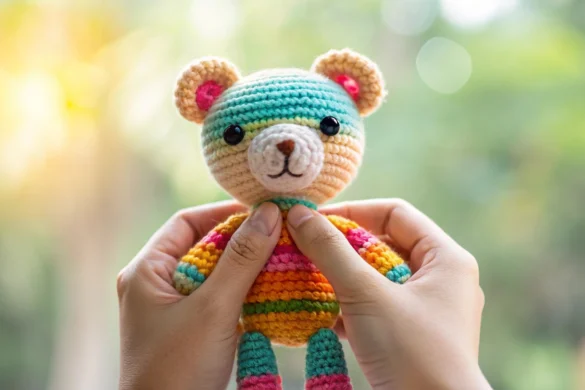 first amigurumi crochet project in progress