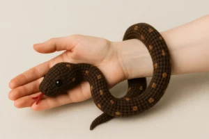 realistic snake crochet pattern free wrapped around hand