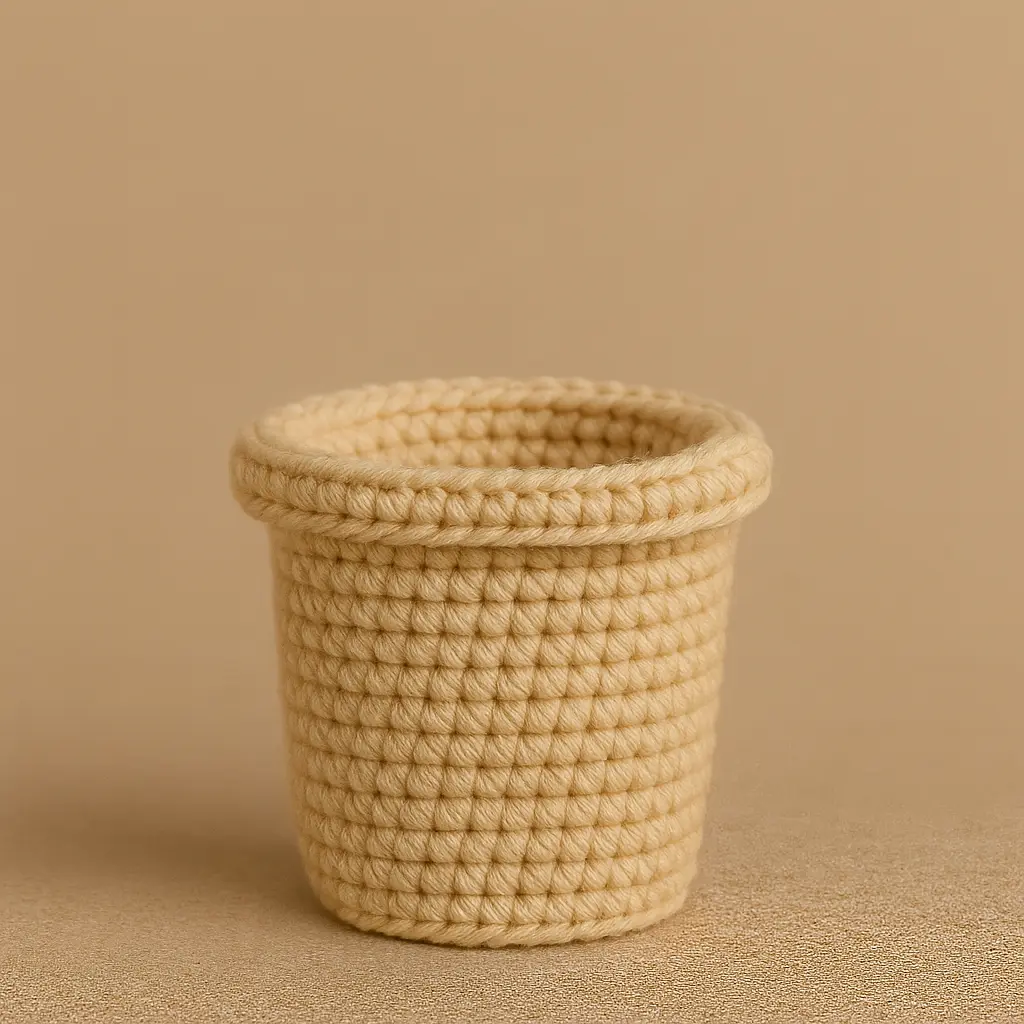 crochet cup for boba cat amigurumi free pattern