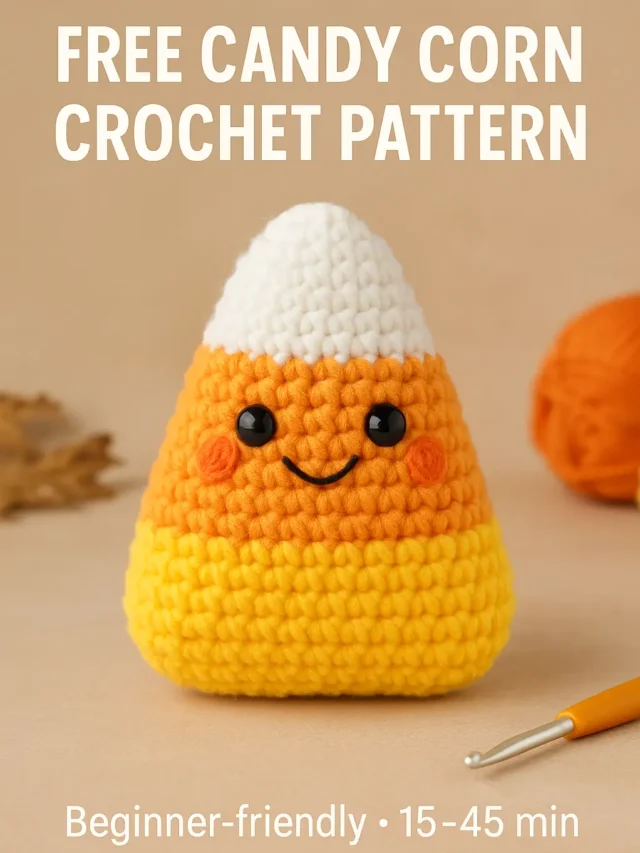 Candy Corn Crochet Pattern (Free) – Step-by-Step