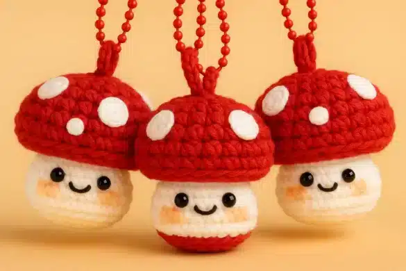 mushroom pop it crochet work in progress pattern